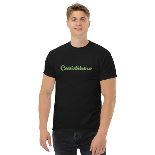 Covidshow Army Text Black and Green tshirt