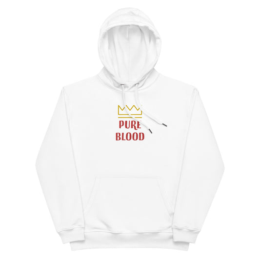 Embroidered PUREBLOOD logo eco hoodie by Covidshow19